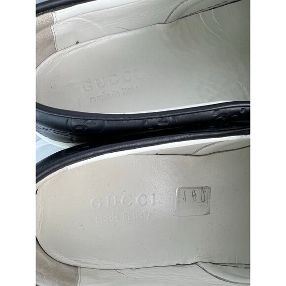 Authentic Gucci Dublin Men\'s Black Quilted GG Leather Slip-On Sneakers